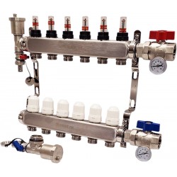 Distribuitor INOX încălzire prin pardoseală INOX 6 circuite 2