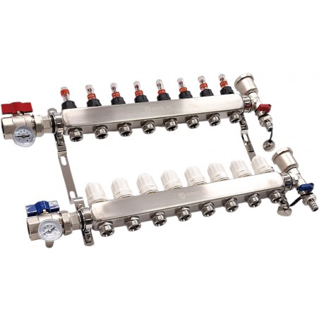 Distribuitor încălzire pardoseală 8 Nordic Tec INOX RO0