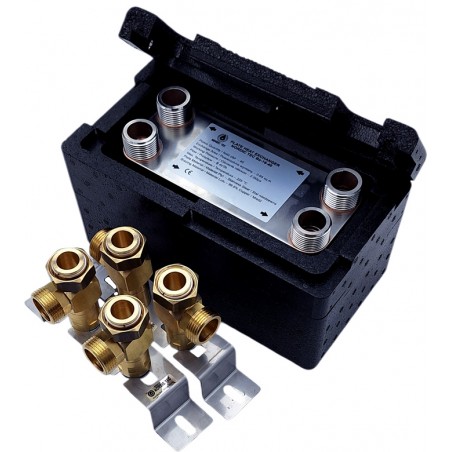 schimbator de caldura in placi 24 kW Nordic Tec Ba-16-40 RO8 + suport