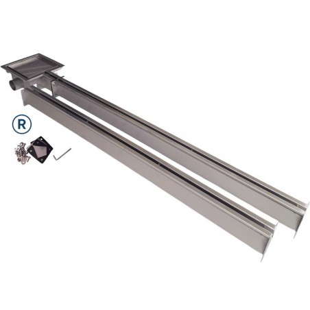 Rigola 1 exit 3m INOX