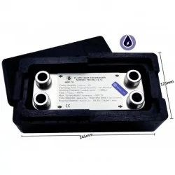 Schimbător de căldură cu 12 plăci NORDIC TEC Ba-12-12 3/4" 25kW 2