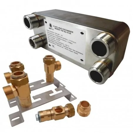 cu suport de montaj Ba-16-22  Schimbător de căldură NORDIC TEC