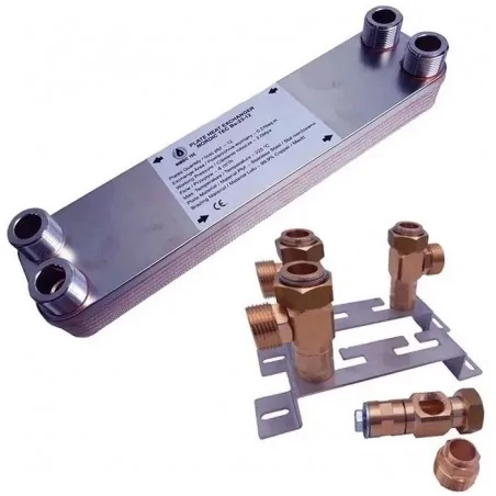 Schimbător de căldură cu plăci Nordic Tec Ba-23-12 3/4" 55kW SLIM montaj