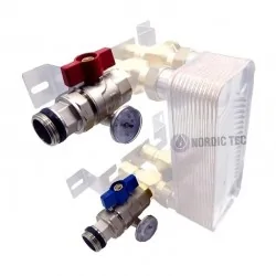 Set complet - 2 buc. - valve de închidere cu termometru 2