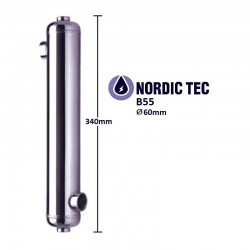 Schimbător de căldură piscină NORDIC TEC B55 16kW