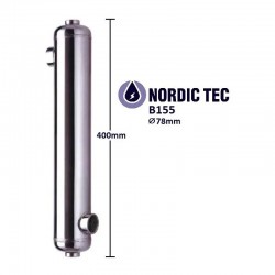 Schimbător de căldură piscină NORDIC TEC B155 45kW
