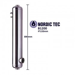 Schimbător de căldură piscină iNOX NORDIC TEC B1200 350kW