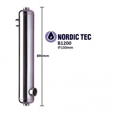 Schimbător de căldură piscină iNOX NORDIC TEC B1200 350kW