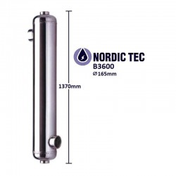 Schimbător de căldură piscină NORDIC TEC B3600 1060kW