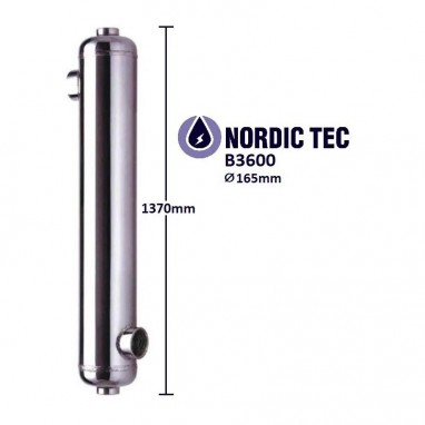 Schimbător de căldură piscină NORDIC TEC B3600 1060kW