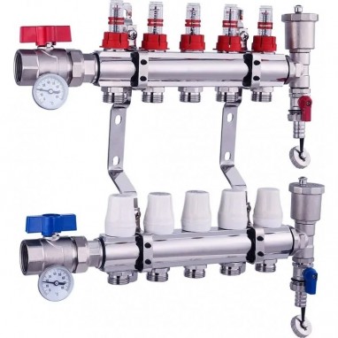 Distribuitor încălzire pardoseală NORDIC Tec 5 circuite