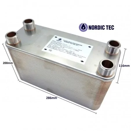 Schimbător de căldură cu plăci NORDIC Ba-27-80 5/4" 450 kW
