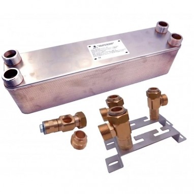 Schimbător de căldură pe plăci NORDIC TEC Ba-60-100 pentru pompe de căldură monobloc și alte surse de căldură