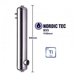 Schimbător de căldură titan piscină B55-Ti