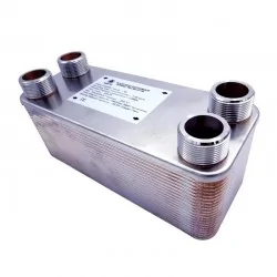 Schimbător de căldură cu 40 de plăci NORDIC TEC Ba-95-40 2" 1000kW 2