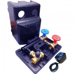 Grupă de pompare cu amestec DN25 cu vană cu 3 căi / 180 mm 2