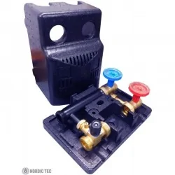 Grupă de pompare cu amestec DN25 vană 3 căi / 130 mm
