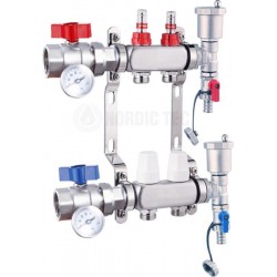 Distribuitor INOX încălzire prin pardoseală INOX 2 circuite