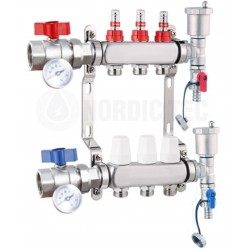 Distribuitor INOX încălzire prin pardoseală INOX 3 circuite