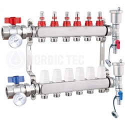 Distribuitor INOX încălzire prin pardoseală INOX 6 circuite