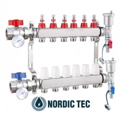 Distribuitor INOX încălzire prin pardoseală INOX 6 circuite 2