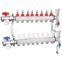 Distribuitor INOX încălzire prin pardoseală INOX 8 circuite