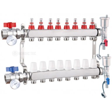 Distribuitor INOX încălzire prin pardoseală INOX 8 circuite