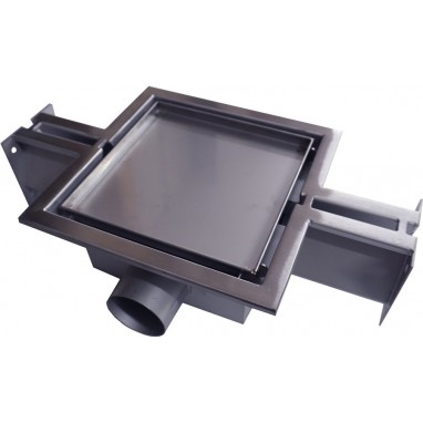 Grilă de scurgere pentru garaj, pivniță, camera centralei – 2 EXITS