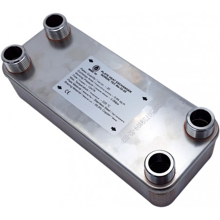 Schimbător de căldură cu 20 plăci Nordic Tec 1" BSP