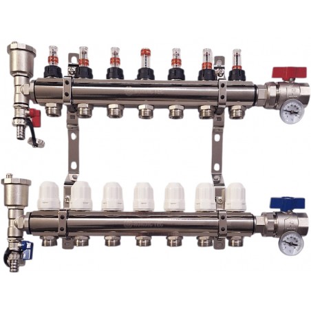 Distribuitor încălzire pardoseală NORDIC Tec 7 circuite Full