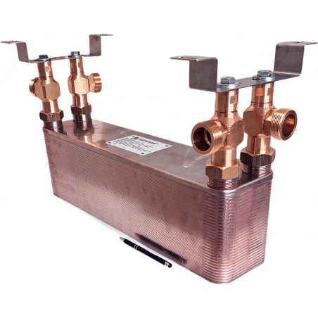 Schimbător de căldură BA-60-60 cu console de perete pentru montaj pe perete Nordic Tec RO07