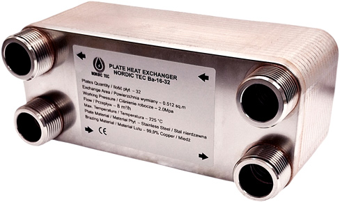 schimbatoare de caldura cu placi Nordic Tec Ba-16-32 RO9
