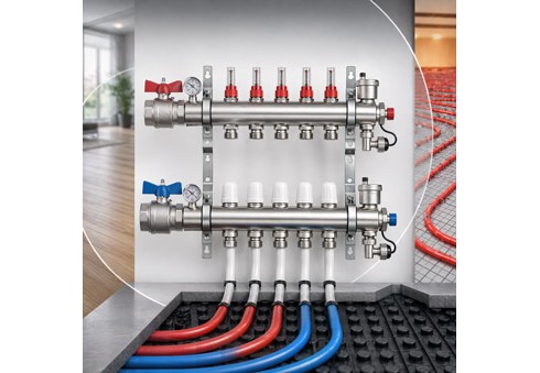 Construcția distribuitorului pentru încălzire în pardoseală