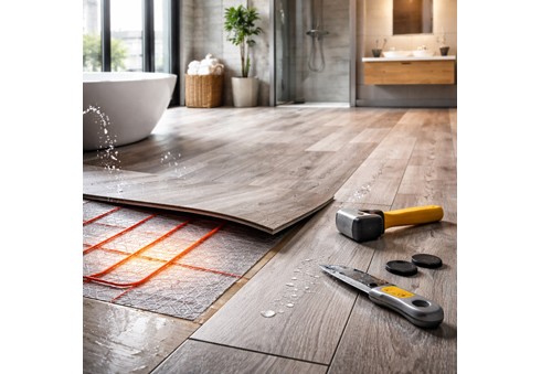 Panouri vinilice pentru baie: rezistența la apă, încălzirea în pardoseală și cele mai frecvente greșeli de montaj